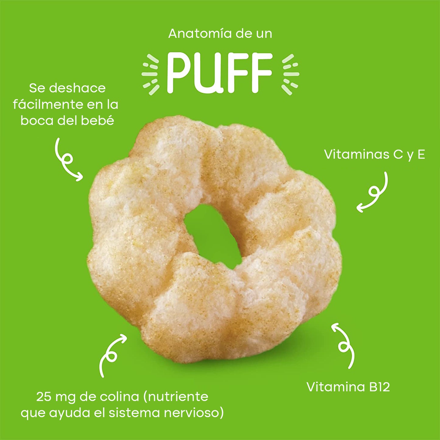 Puffs Zanahoria Morada y Arándanos