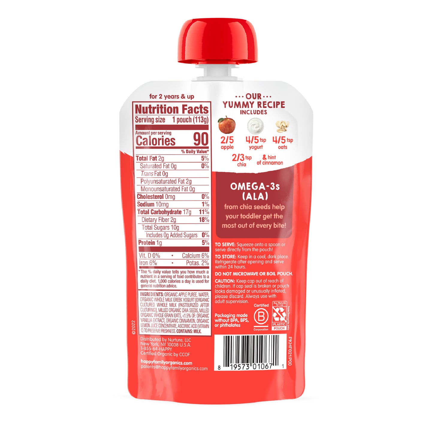 Compotas Super Mornings Manzana, Canela y Yogurt 8 Unidades
