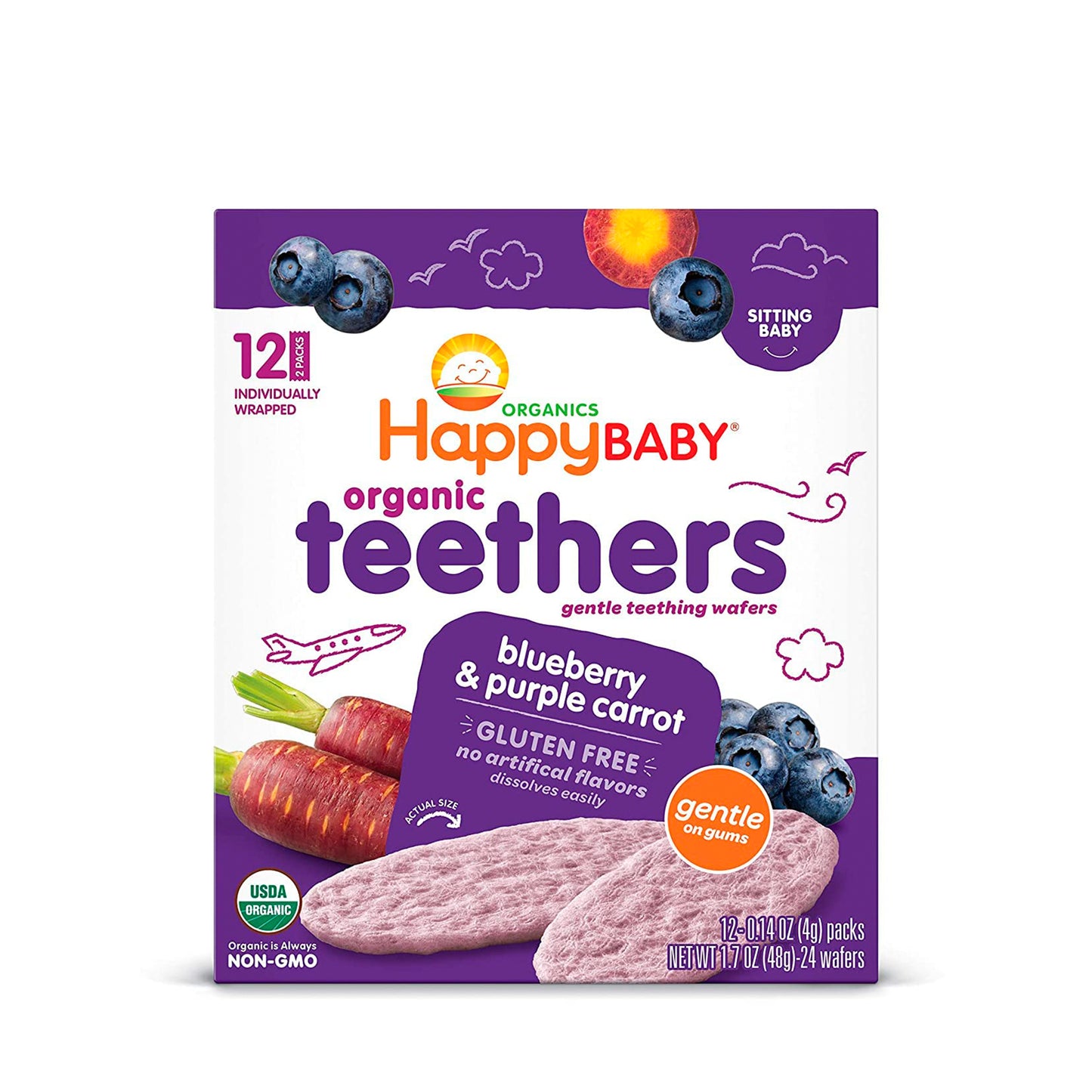 Teethers Arándanos y Zanahoria Morada