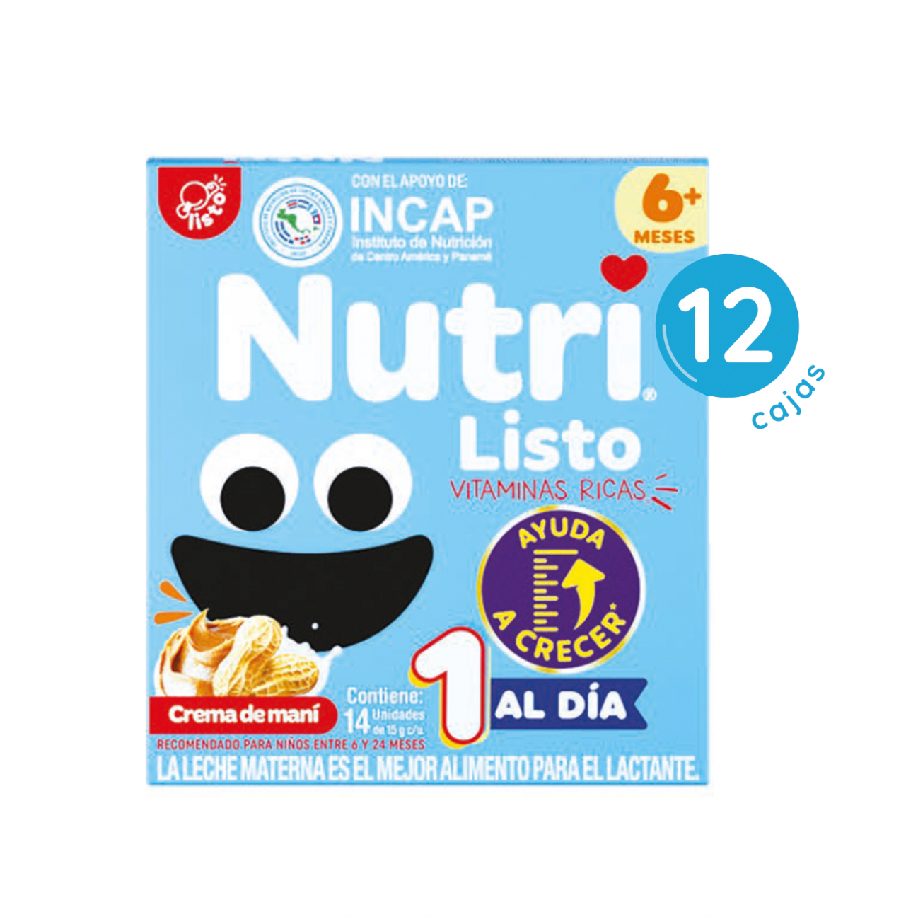 Nutri Listo +1 Crema de Mani x12