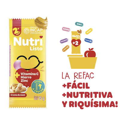 Nutri Listo +2 Crema de Mani x4