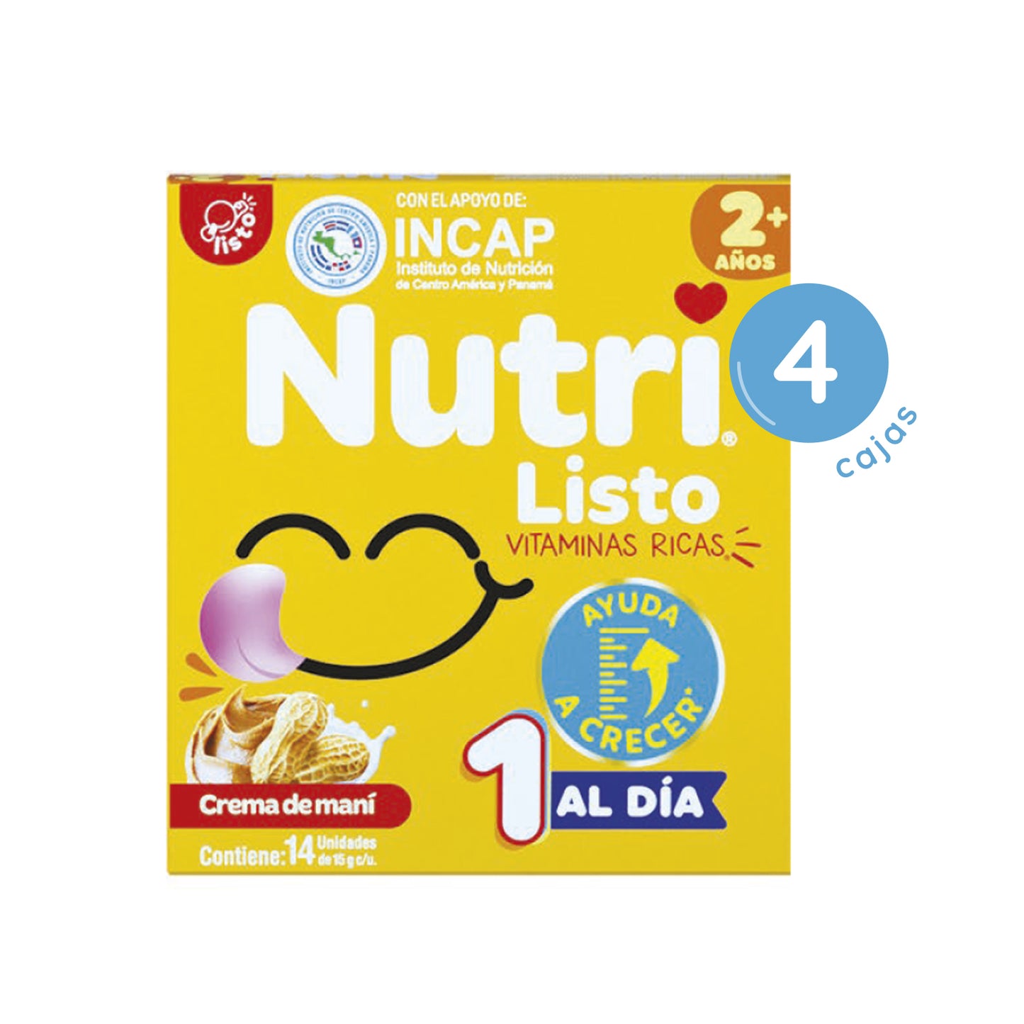 Nutri Listo +2 Crema de Mani x4