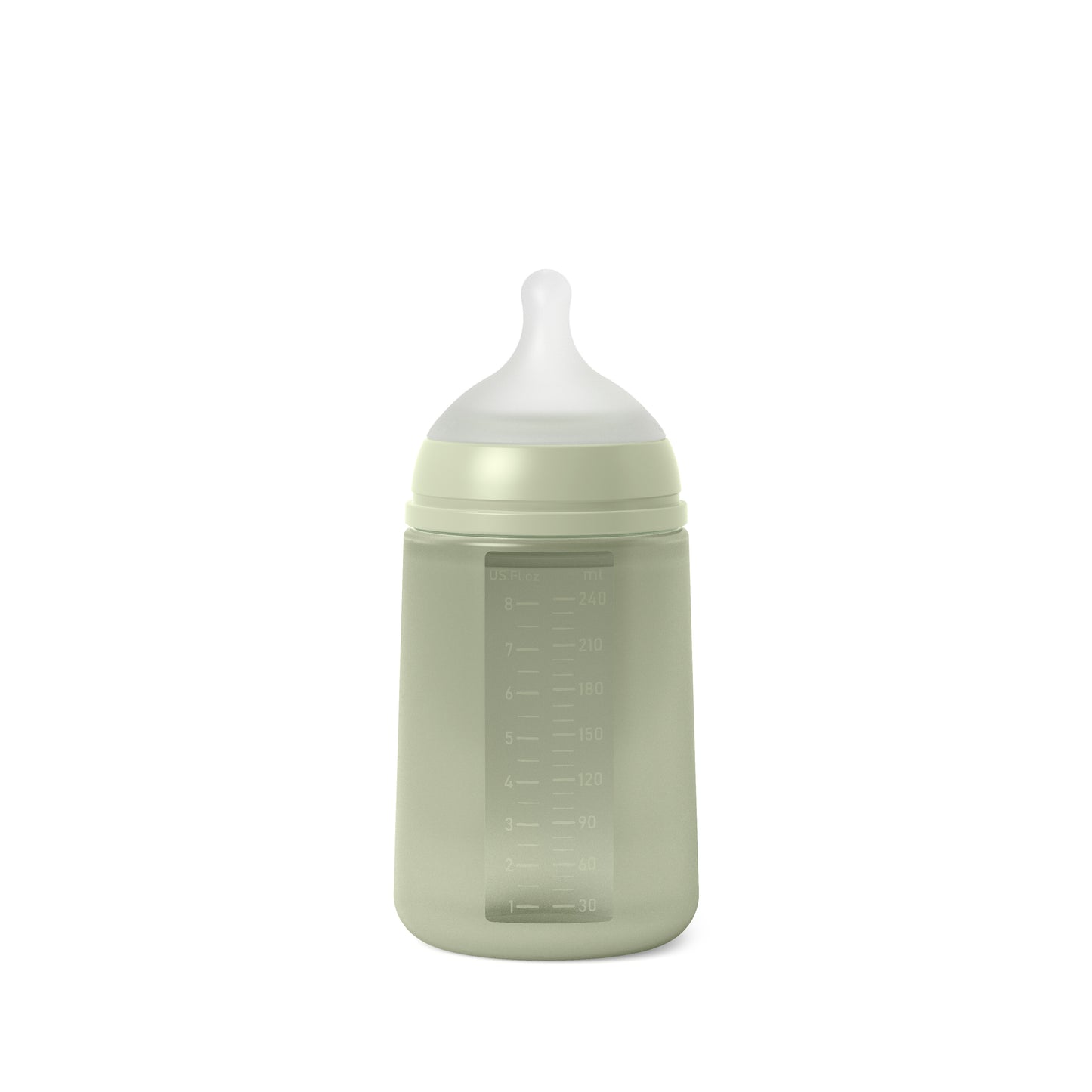 Biberón de Silicón Anticólicos Colour Essence Verde 240ml