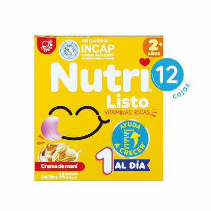 Nutri Listo +2 Crema de Mani x12