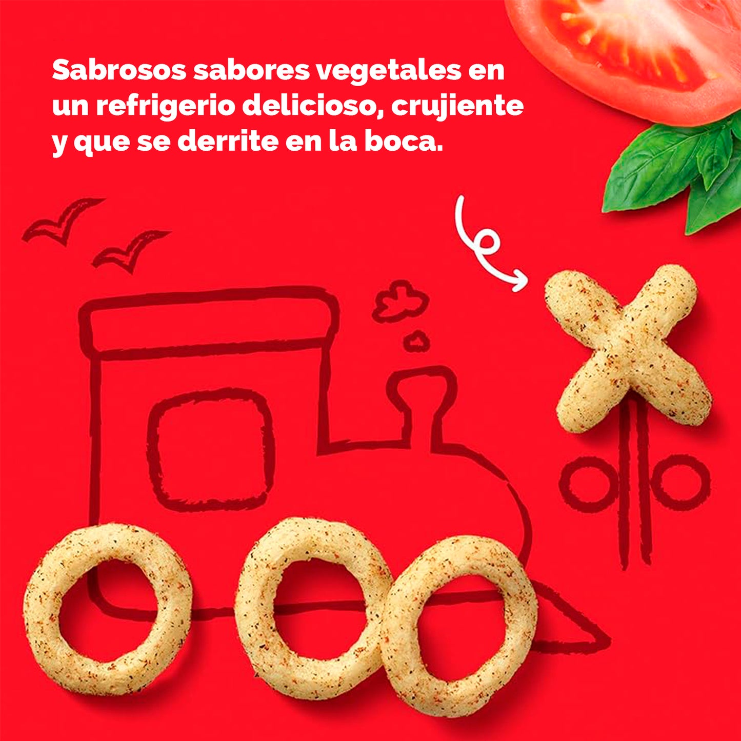 Snackers Tomate y Albahaca