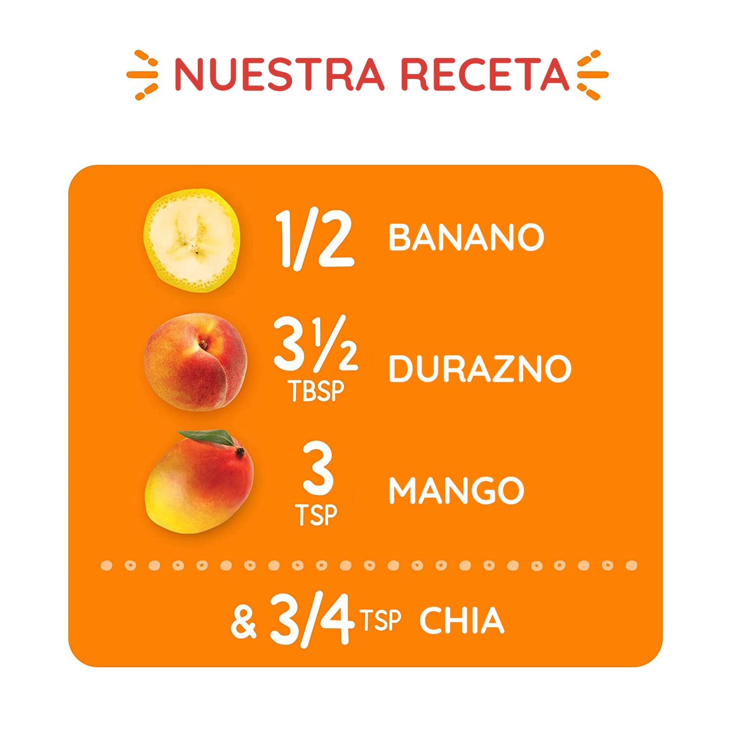 Compotas Durazno Mango y Chia 8 Unidades