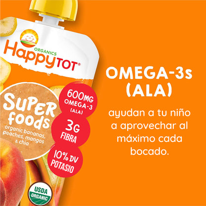 Compotas Durazno Mango y Chia 8 Unidades